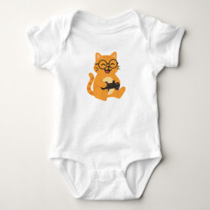 Happy Gamer Cat – Video Game Fun Baby Bodysuit
