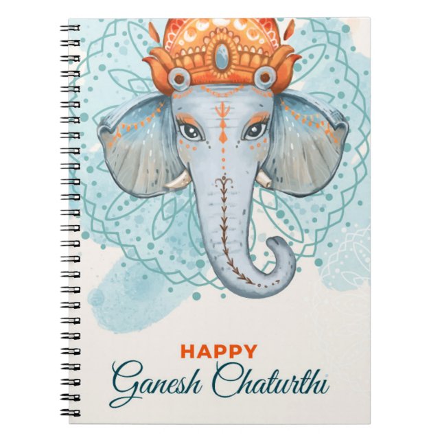 Happy Ganesh Chaturthi Notebook (Front)