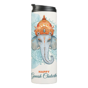 Happy Ganesh Chaturthi Thermal Tumbler