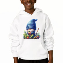 Happy Garden Gnome Growing Vegetables in a Cosy