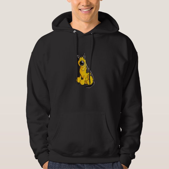 Happy German Shepherd For German Shepherd Dog Owne Hoodie (Front)