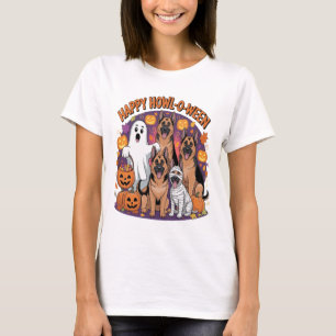 Happy German Shepherd Halloween T-Shirt