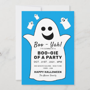 Happy Ghost, Blue Halloween Party