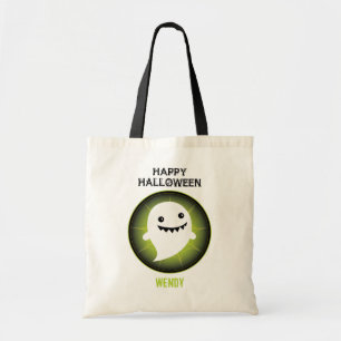 Happy Ghost Halloween Tote Bag