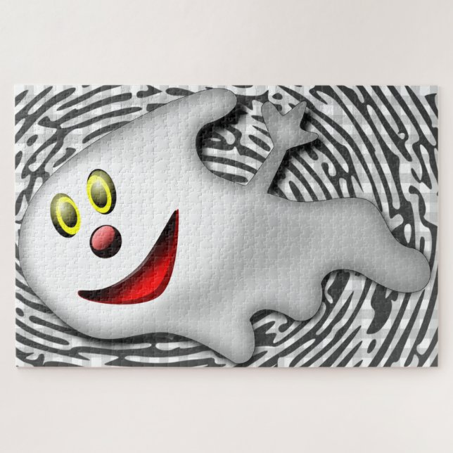 Happy Ghost Jigsaw Puzzle (Horizontal)