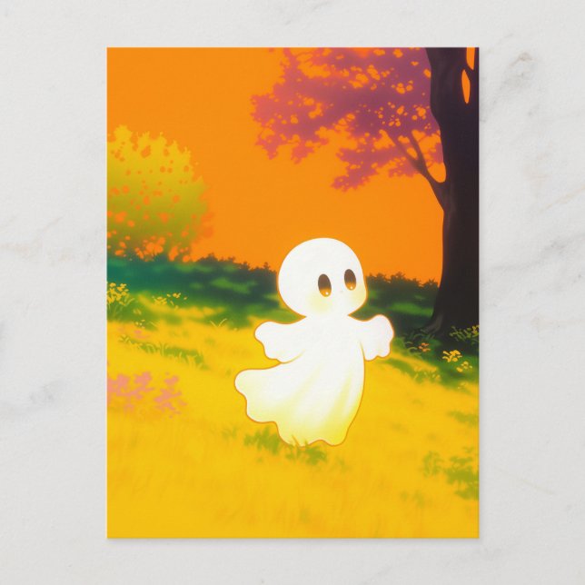 Happy Ghost Postcard (Front)