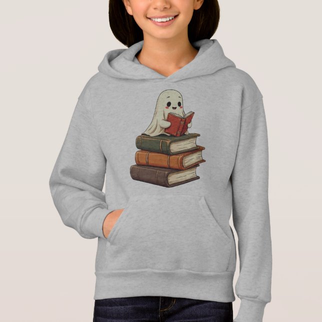 Happy Ghost Reader - Funny Bookworm (Front)