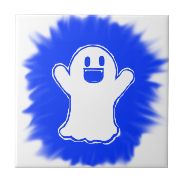 Happy ghost tile (Front)