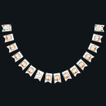 Happy Ghosts Boothday Birthday Bunting<br><div class="desc">Are you celebrating a boo-thday Halloween birthday this year? Make your party extra cute and colourful with this festive Fall ghost banner! Featuring hand drawn artwork of some sweet ghosts in scarves flying through the autumn leaves. Fun jack-o-lanterns add to the decor for the perfect addition to your party! Matching...</div>