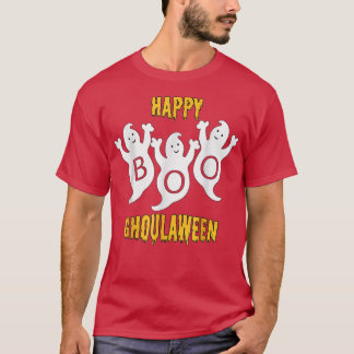 Happy Ghoulaween Halloween Cute Ghosts Trio With B T-Shirt