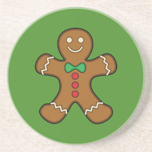 Happy Gingerbread Man Coaster