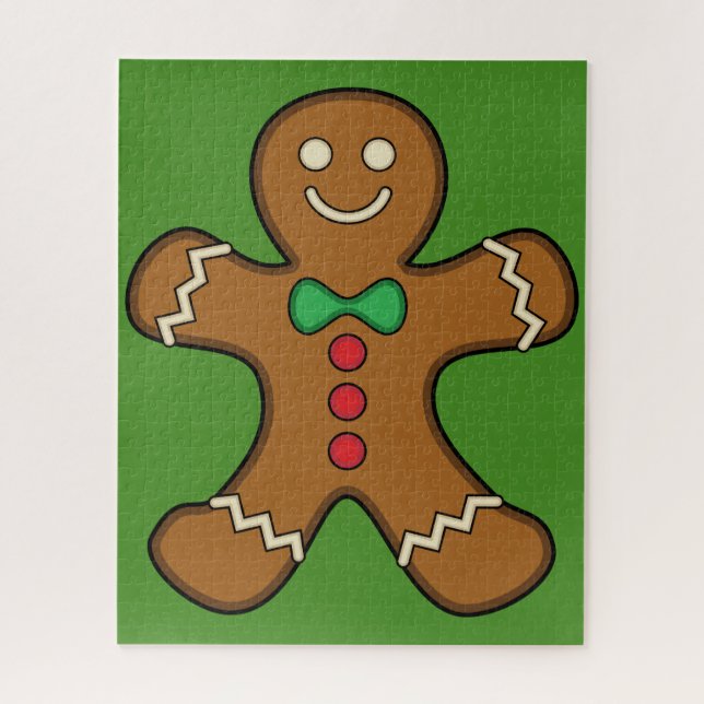 Happy Gingerbread Man Jigsaw Puzzle (Vertical)