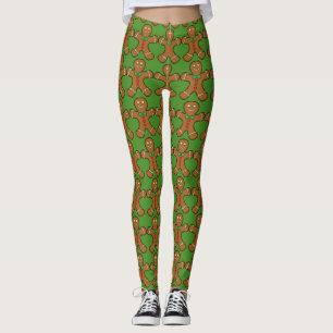 Happy Gingerbread Man Leggings