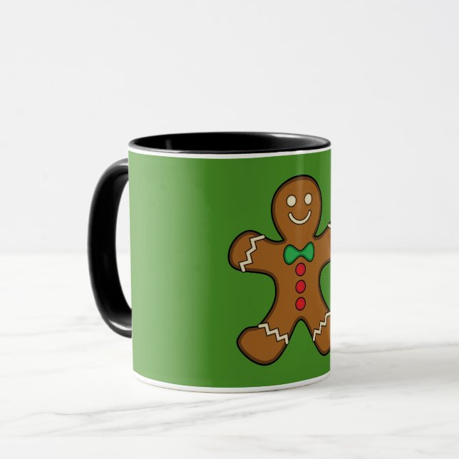 Happy Gingerbread Man Mug (Front Left)