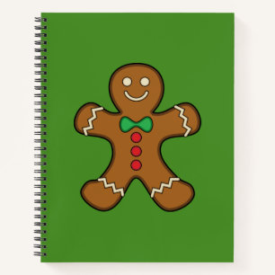 Happy Gingerbread Man Notebook