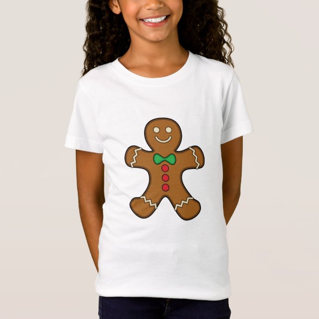 Happy Gingerbread Man T-Shirt (Front)