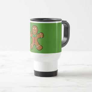 Happy Gingerbread Man Travel Mug