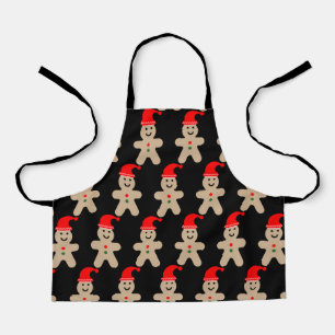 Happy Gingerbread man Winter Apron
