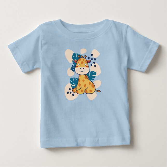 Happy Giraffe Baby T-Shirt (Front)