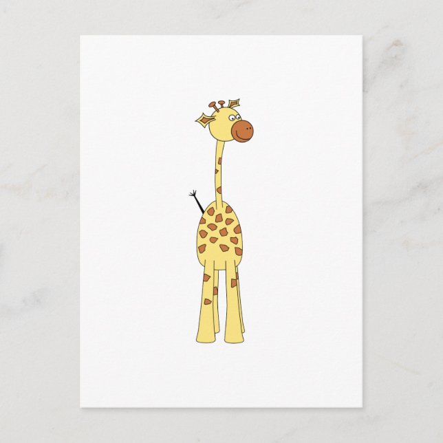 Happy Giraffe. Cartoon Postcard (Front)