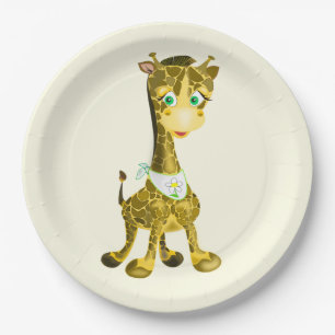 Happy Giraffe Paper Plates