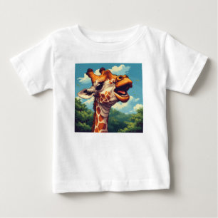 Happy Giraffe Pixel Art T-Shirt