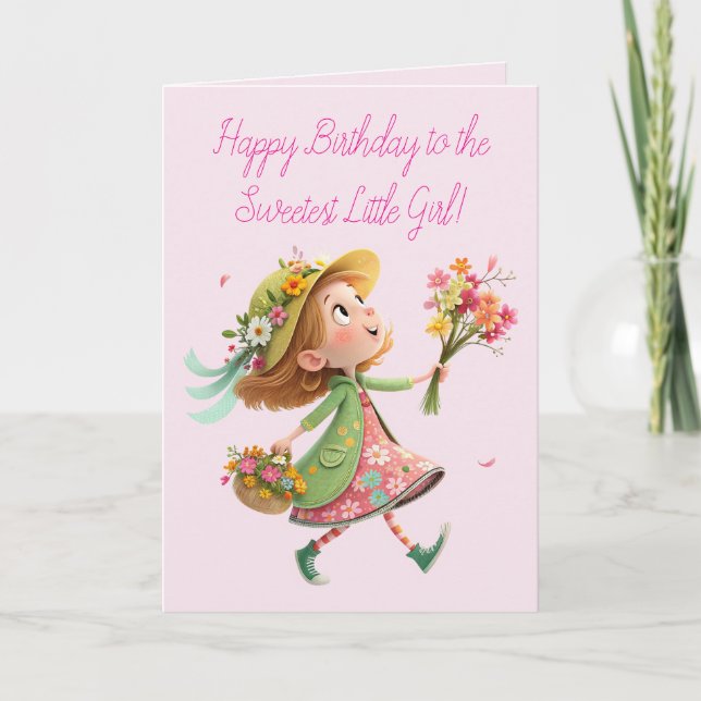 HAPPY GIRL BIRTHDAY CARD (Front)