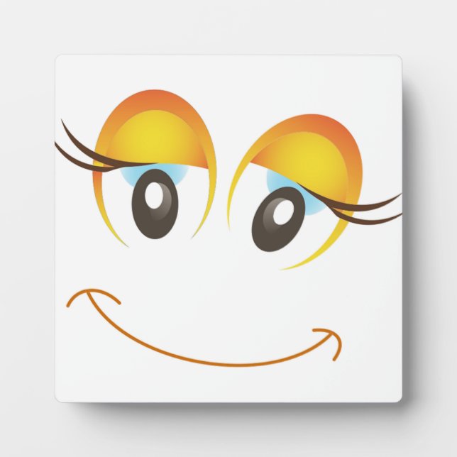 HAPPY GIRL FACE PLAQUE (Front)