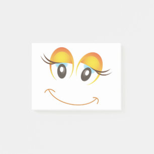 HAPPY GIRL FACE POST-IT NOTES