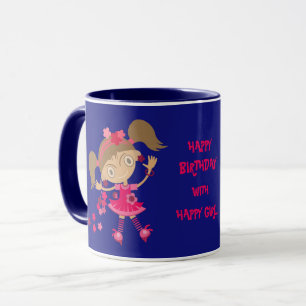 HAPPY GIRL GIFT BIRTHDAY MUG