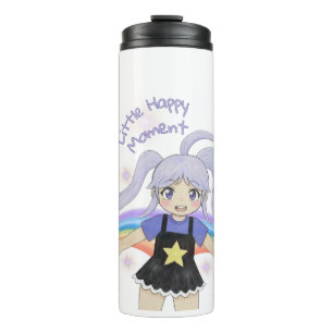 Happy Girl Hand Drawn Illustration – Little Happy Thermal Tumbler