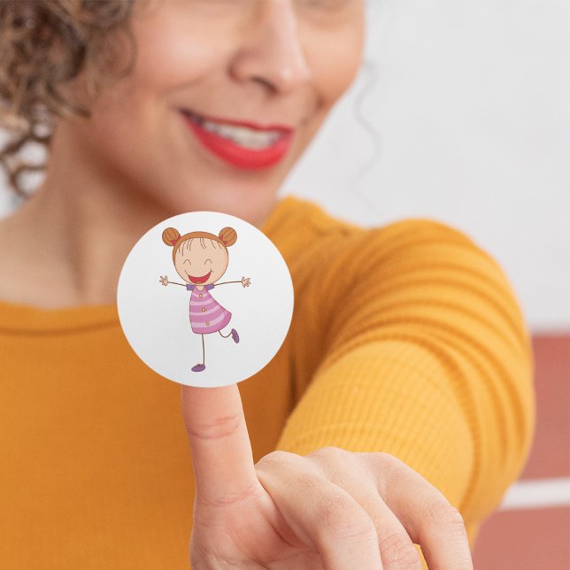 Happy Girl Stickers (Creator Uploaded)
