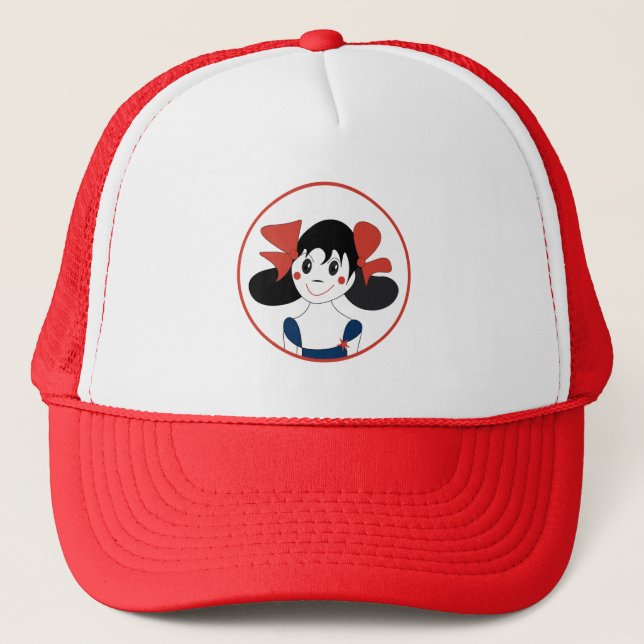 Happy Girl Trucker Hat (Front)