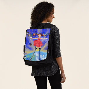 Happy Girl with Birds - Happines Backpack