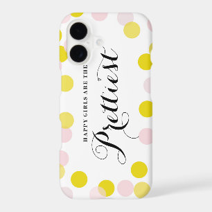 Happy Girls Are The Prettiest Quote Confetti Dots