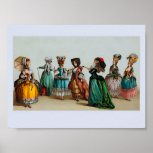 Happy Girls ~ Print Fashion Plate