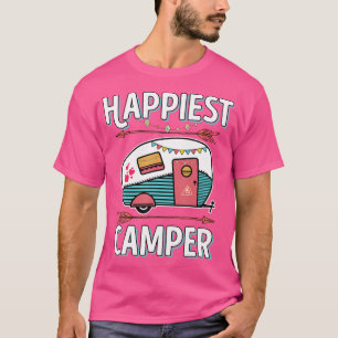 Happy Glamper Camper - Camping Hiking T-Shirt