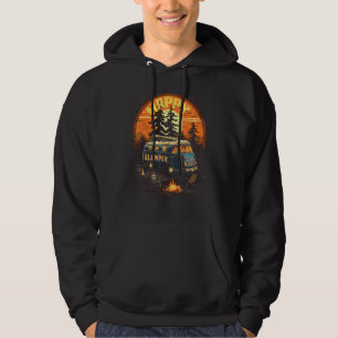 Happy Glamper Caravan Camping Glamping Gear Graphi Hoodie