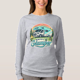 Happy Glamper Long Sleeve Women’s T-Shirt