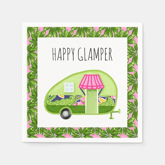 Happy Glamper Paper Napkins (Front)