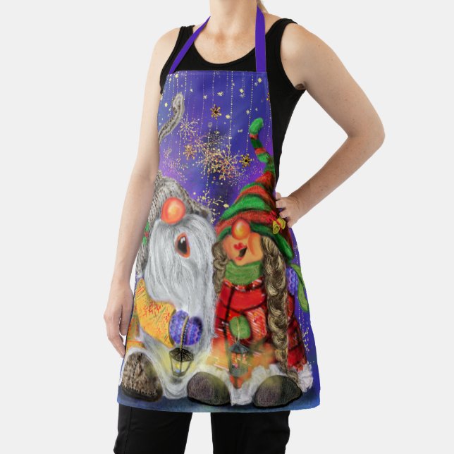 Happy Gnomes Christmas Apron (Insitu)