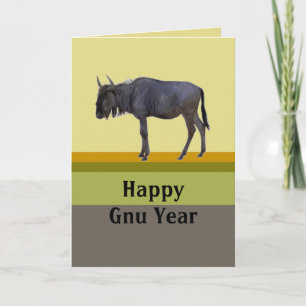 Happy Gnu Year Holiday Card