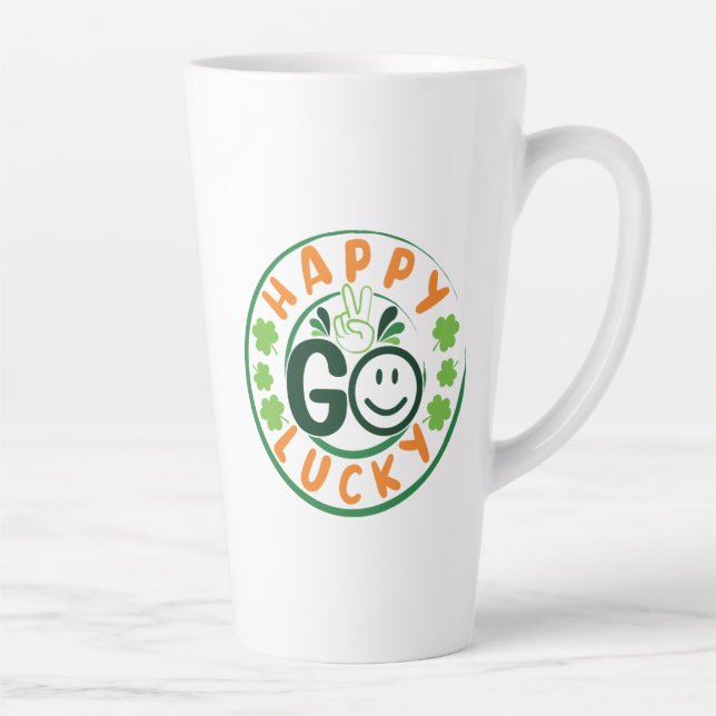 Happy Go Lucky-52904 Latte Mug (Right)