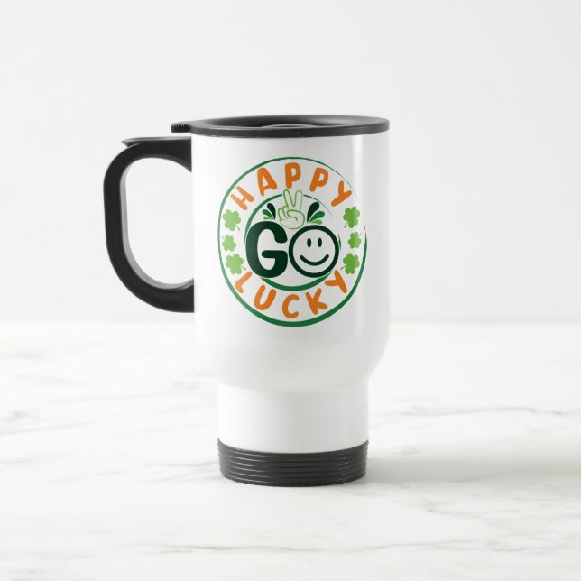 Happy Go Lucky-52904 Travel Mug (Left)