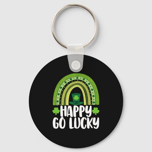 Happy Go Lucky Key Ring (Front)