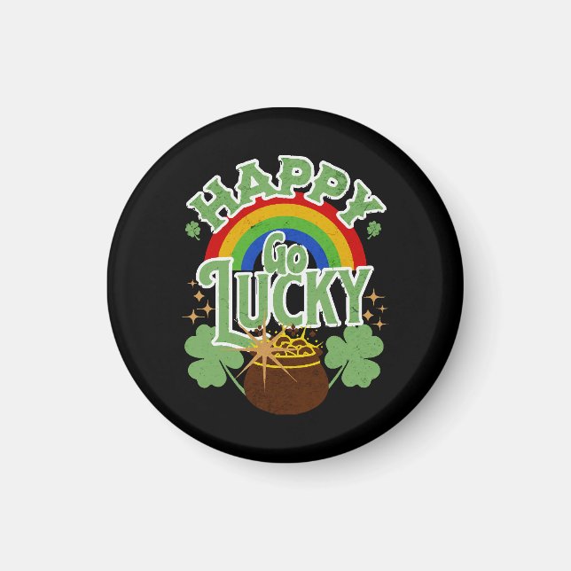 Happy Go Lucky Magnet (Front)