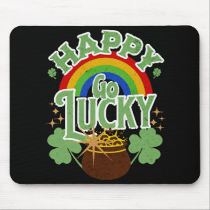 Happy Go Lucky Mouse Mat