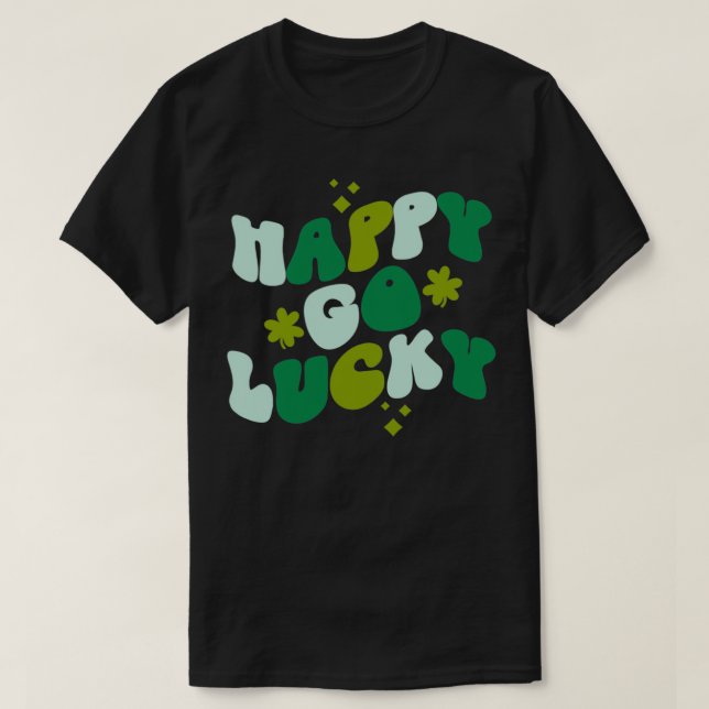 Happy Go Lucky retro St T-Shirt (Design Front)