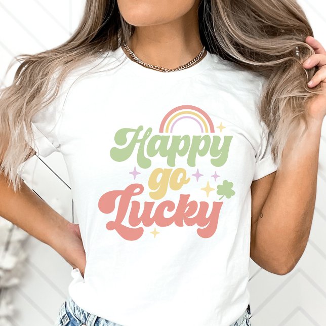 Happy Go Lucky Shirt, St. Patri Day Lucky T-Shirt (Creator Uploaded)