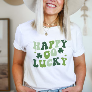 Happy Go Lucky St. Patrick’s Day Shirt – Retro